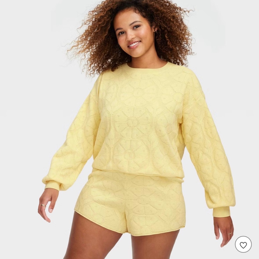 NWT Roller Rabbit x Target Daisy Floral Yellow Terrycloth Set | Small